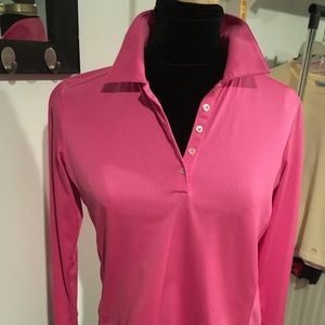 Adidas pink long sleeve pullover (M)